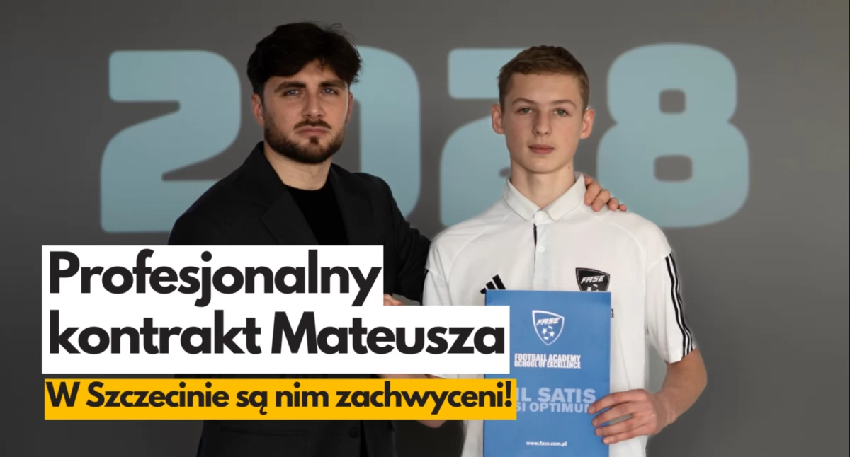 Nasz 15-latek zachwyca w Szczecinie! Podpisał profesjonalny kontrakt