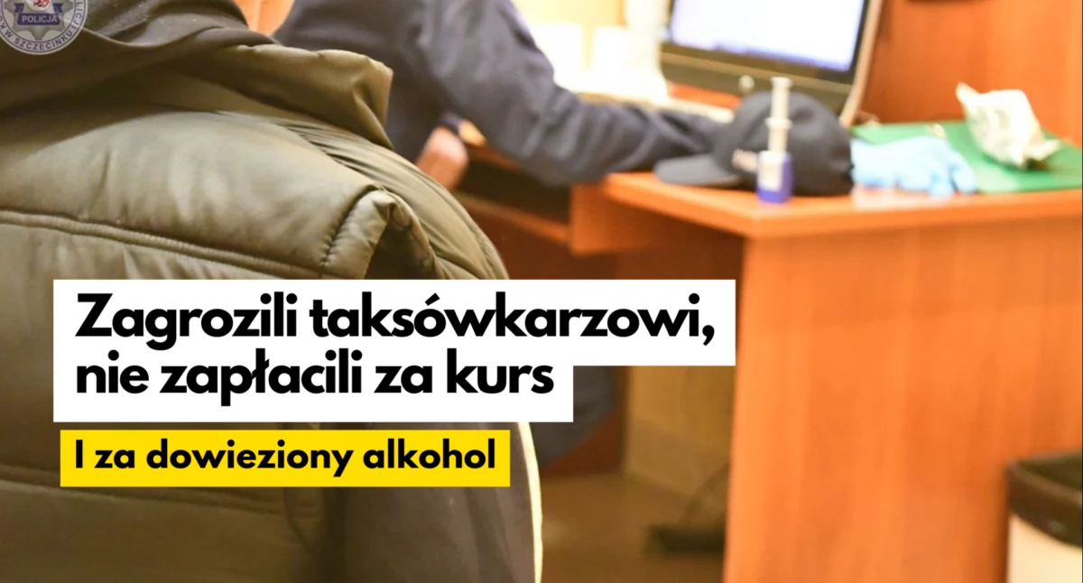 Zabrakło alkoholu, dowiozła go taksówka. Kierowca mimo wszystko miał szczęście