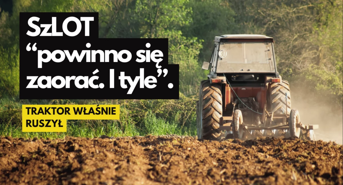 Noclegi w Marriocie, parking za 850 zł. W tle Marsz Miliona Serc