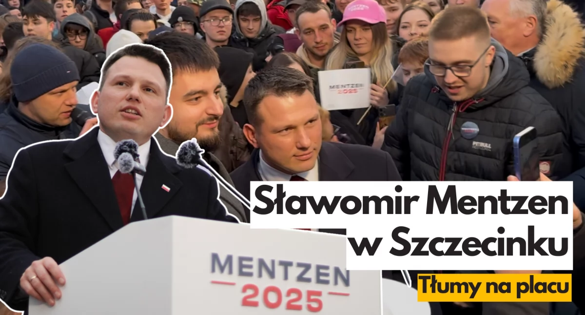 Sławomir Mentzen w Szczecinku. „Polski rząd to jest rząd frajerów”