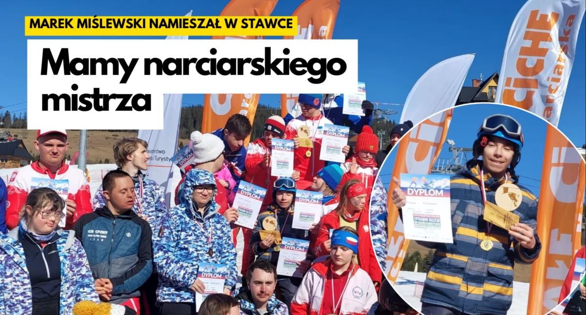 Narciarski Mistrz Polski ze Szczecinka. W slalomie był najlepszy