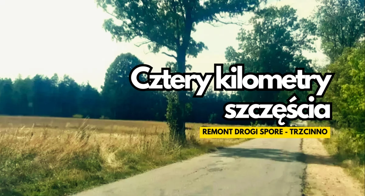 Będą mogły się minąć nawet dwa samochody. Droga Spore–Trzcinno na nowo