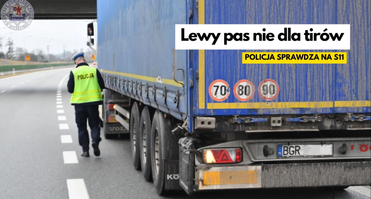 Zero wyścigu tirów na obwodnicy Szczecinka. Sprawdzała policja