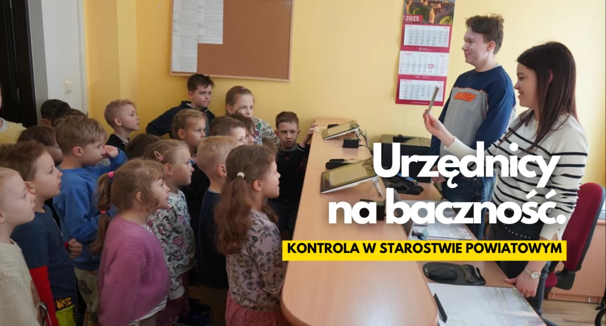 Przedszkolaki na urzędowych stanowiskach. „Rybki” na kontroli w starostwie
