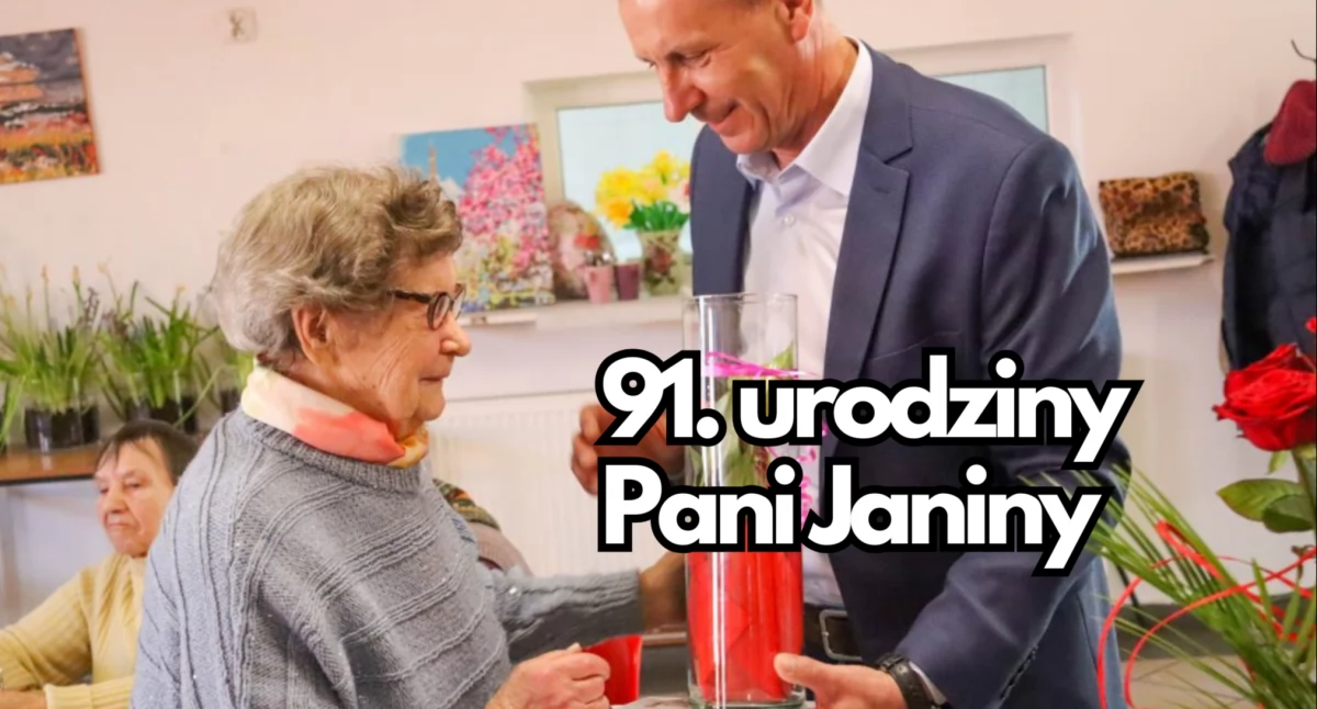 91. urodziny Pani Janiny. Uroczystość w Gwdzie