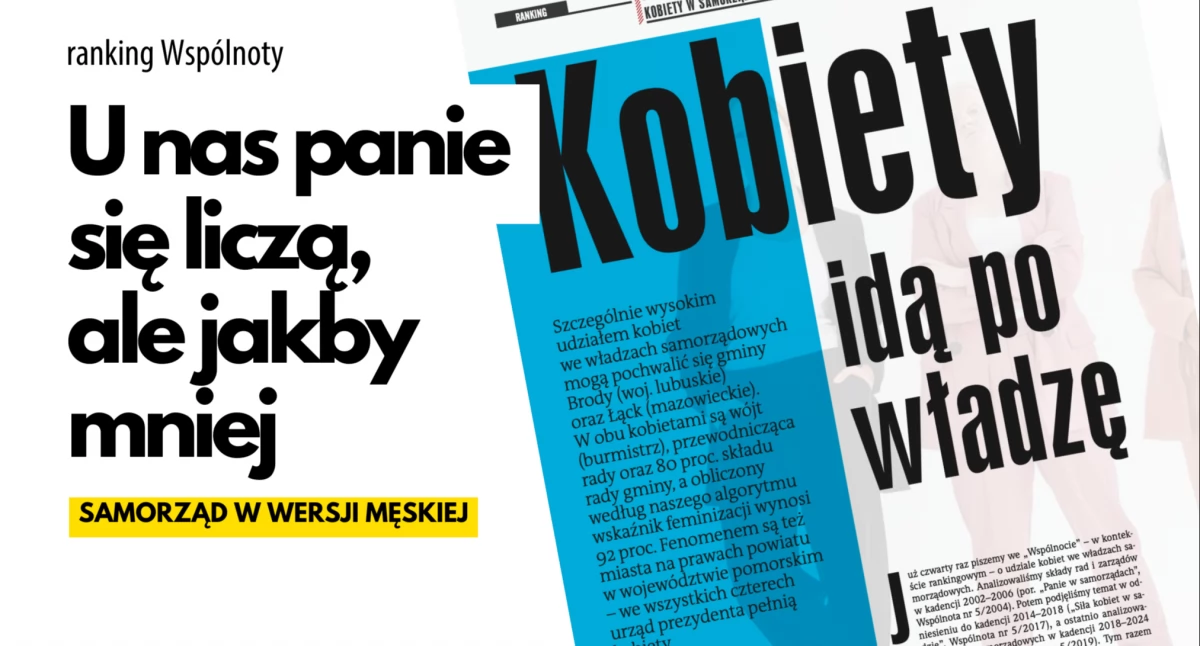 W mieście, gminie i powiecie rządzą faceci. Kobiet we władzach coraz mniej