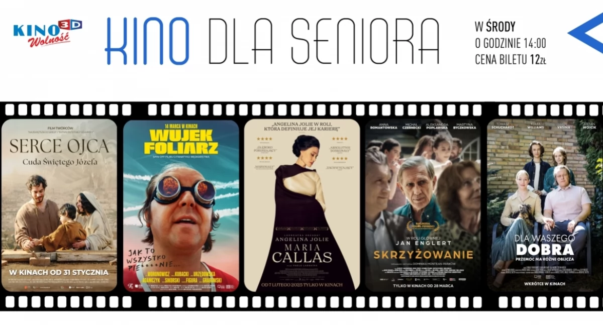 Kwiecień w Kinie dla Seniora: pięć filmowych spotkań w kinie Wolność