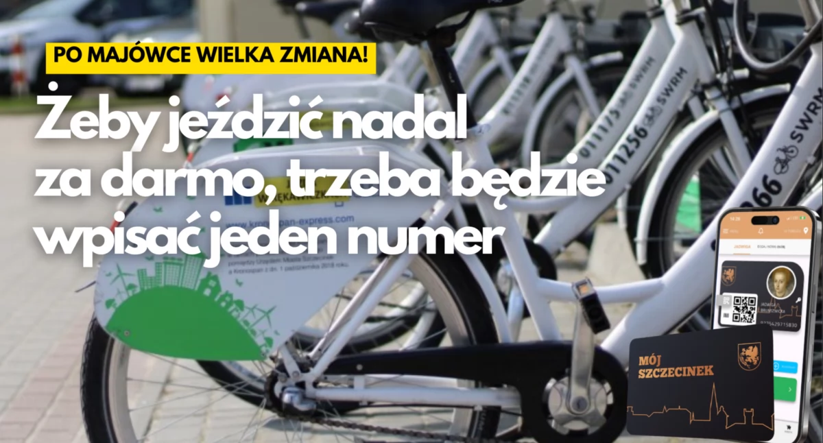 Za miesiąc koniec jazdy rowerem za darmo. Chyba że wpiszesz numer