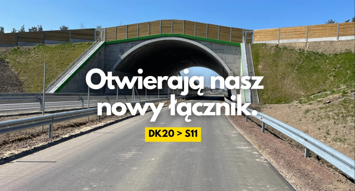 Otwarcie łącznika DK20 – S11 jeszcze przed majówką