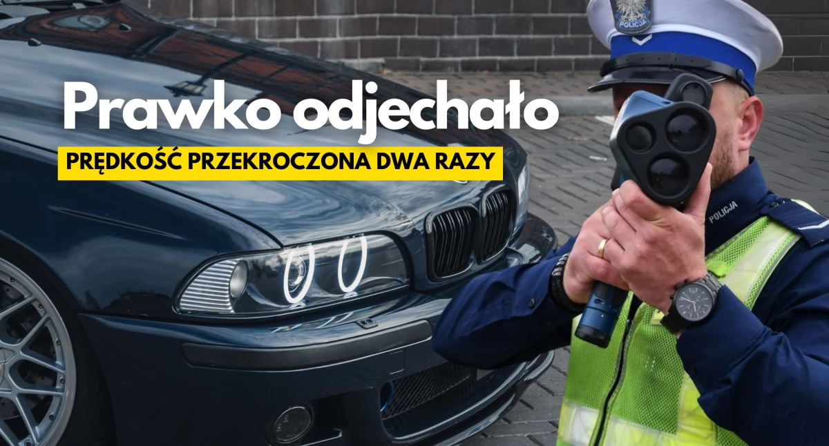 Beemką przez wioskę. Było dwa razy za szybko