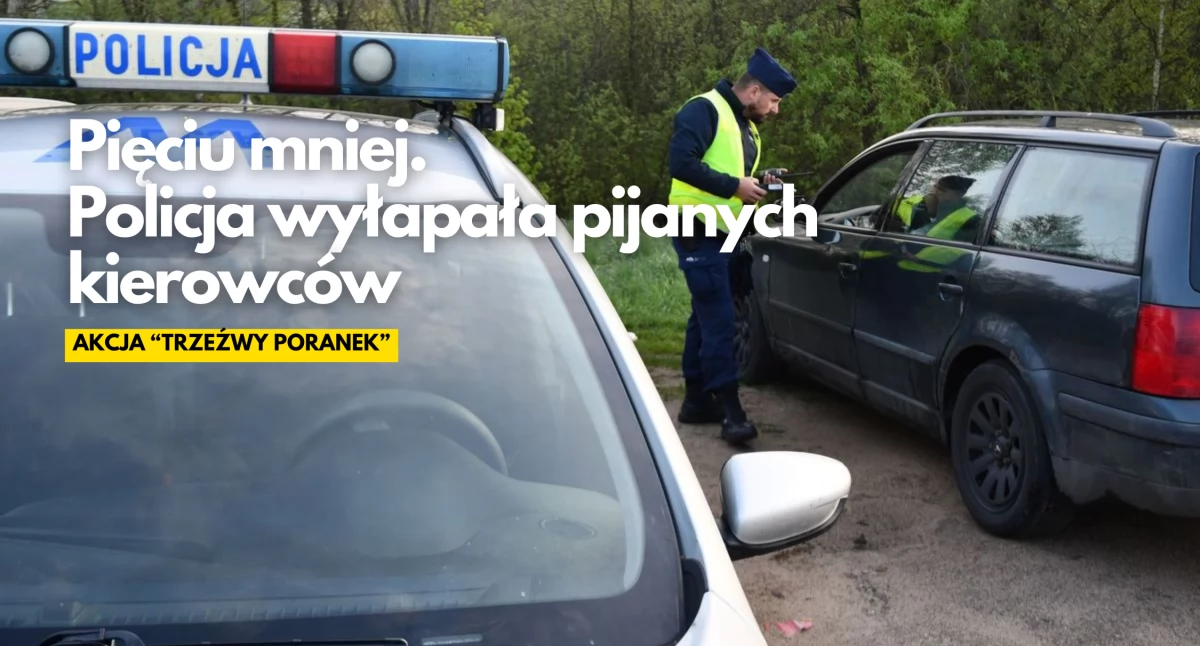 Nie dokończyli świątecznego picia i pojechali do pracy. Zatrzymani