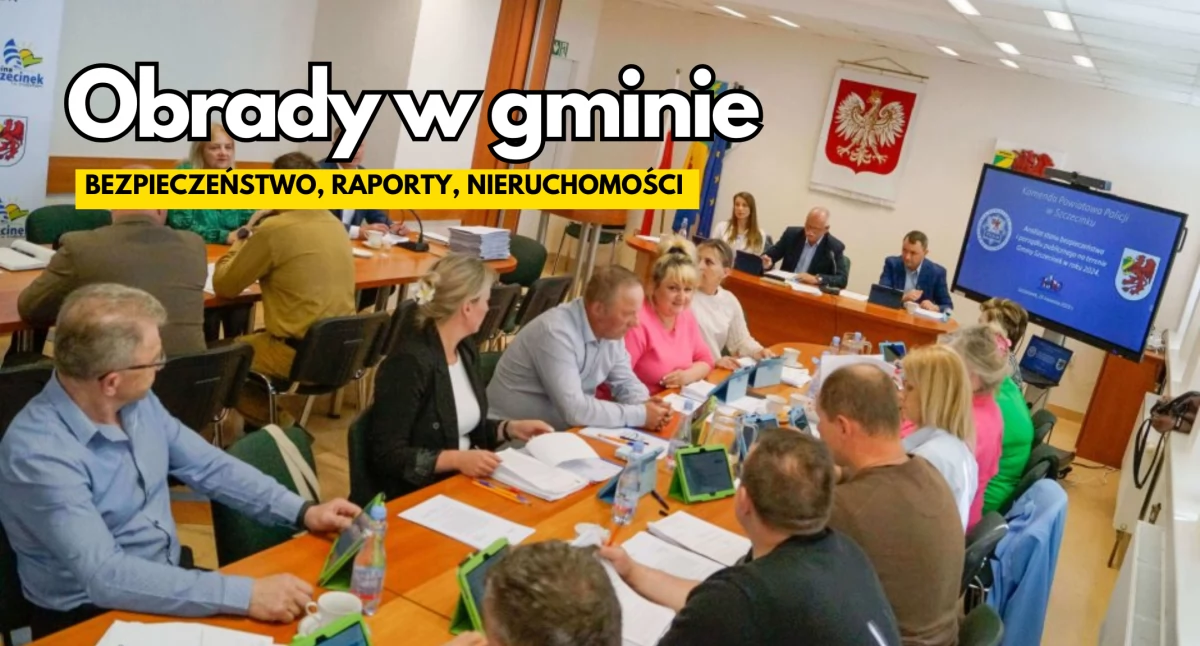 Statystyki, działki, protesty. Obrady Rady Gminy Szczecinek, było co robić