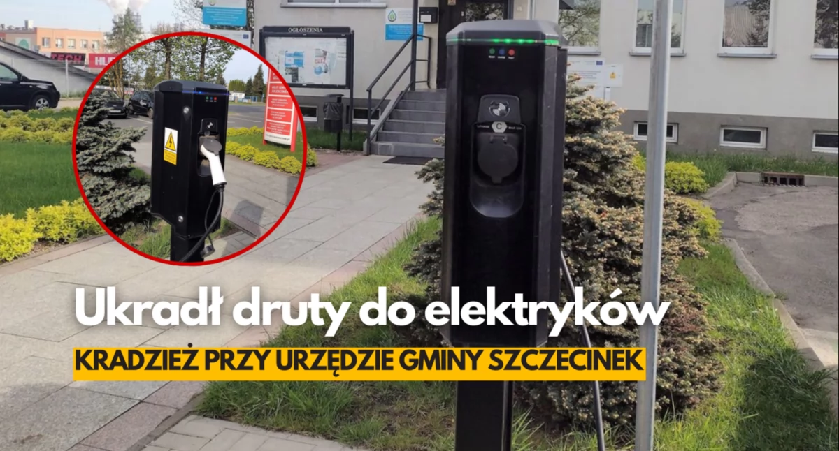 Samochody bez prądu, ktoś ukradł druty