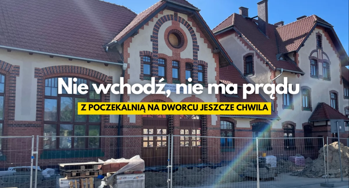 Poczekalnia nadal zamknięta. Chodzi o procedurę i 70 metrów kabla