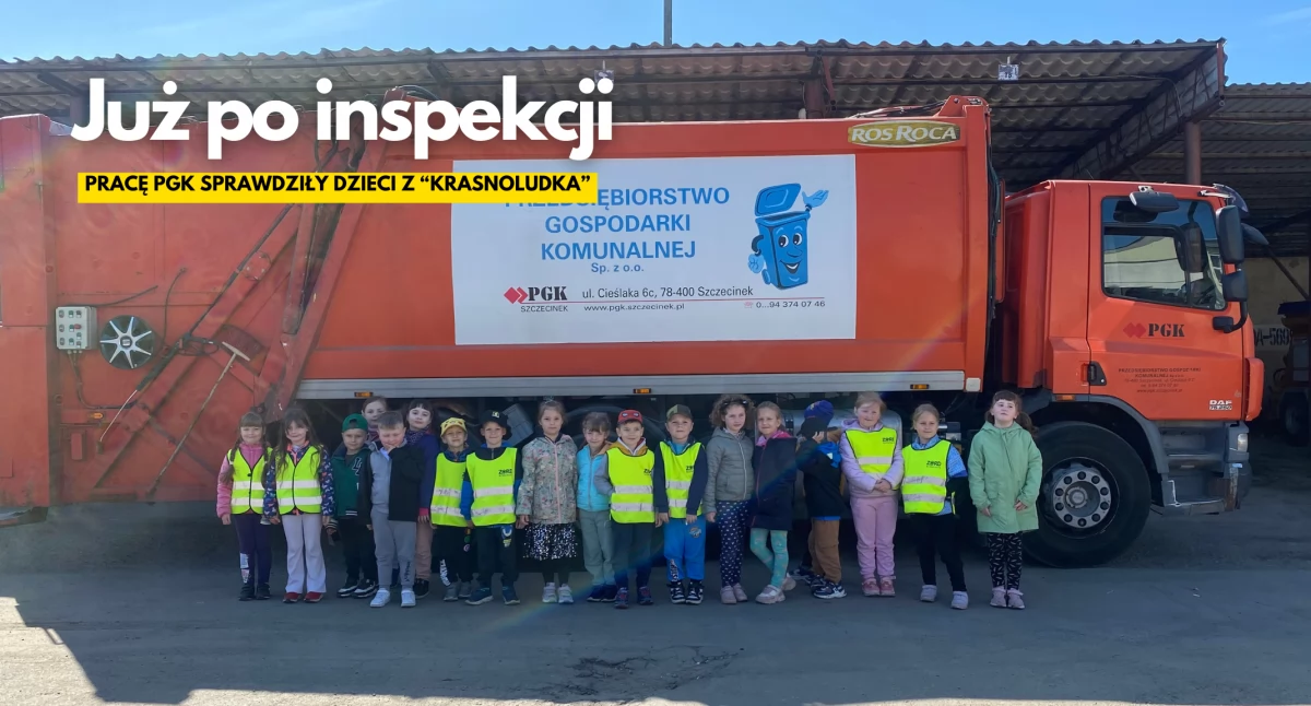 „Krasnoludki” w PGK. Śmieci, zamiatarki i eko-lekcja