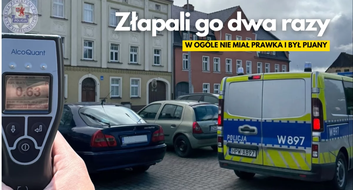 Znowu pijany, znowu bez prawka, znowu tym samym autem