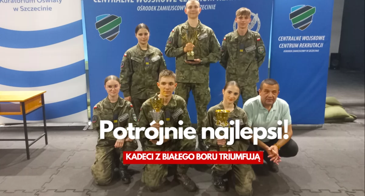 Kadeci ZS nr 7 i ich potrójny sukces na turnieju strzeleckim