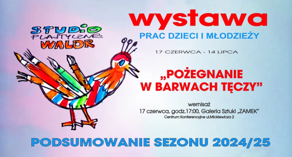 Pożegnanie w barwach tęczy. Uroczyste zakończenie sezonu studia plastycznego WALOR 