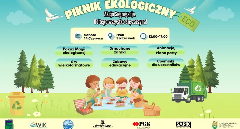 Piknik Ekologiczny w Szczecinku: praktyczna nauka segregacji w sobotę 14 czerwca