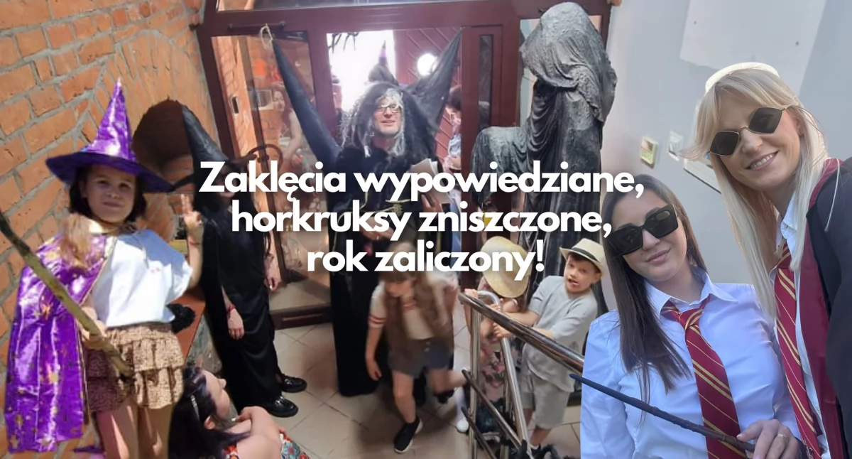 Magiczne zakończenie roku z Old School of English. Dzieci wyruszyły na czarodziejski quest po Szczecinku