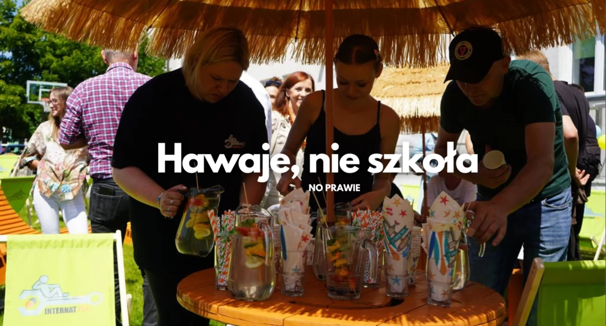 Po spawaniu czas na relaks w hamaku. ZST Szczecinek ze strefą chillu