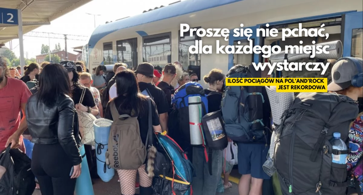PolandRock 2025. 201 dodatkowych pociągów na festiwal w Czaplinku