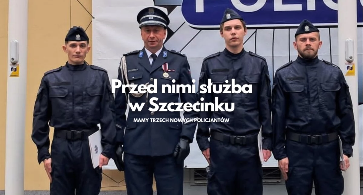 Szczecinecka policja zyskała trzech funkcjonariuszy. Komendant czeka na kolejnych