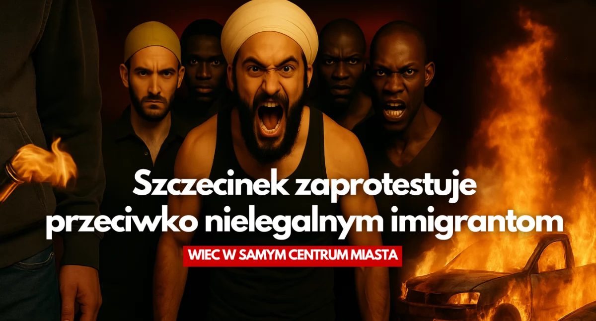 „Stop Imigrantom”. Protest także w Szczecinku