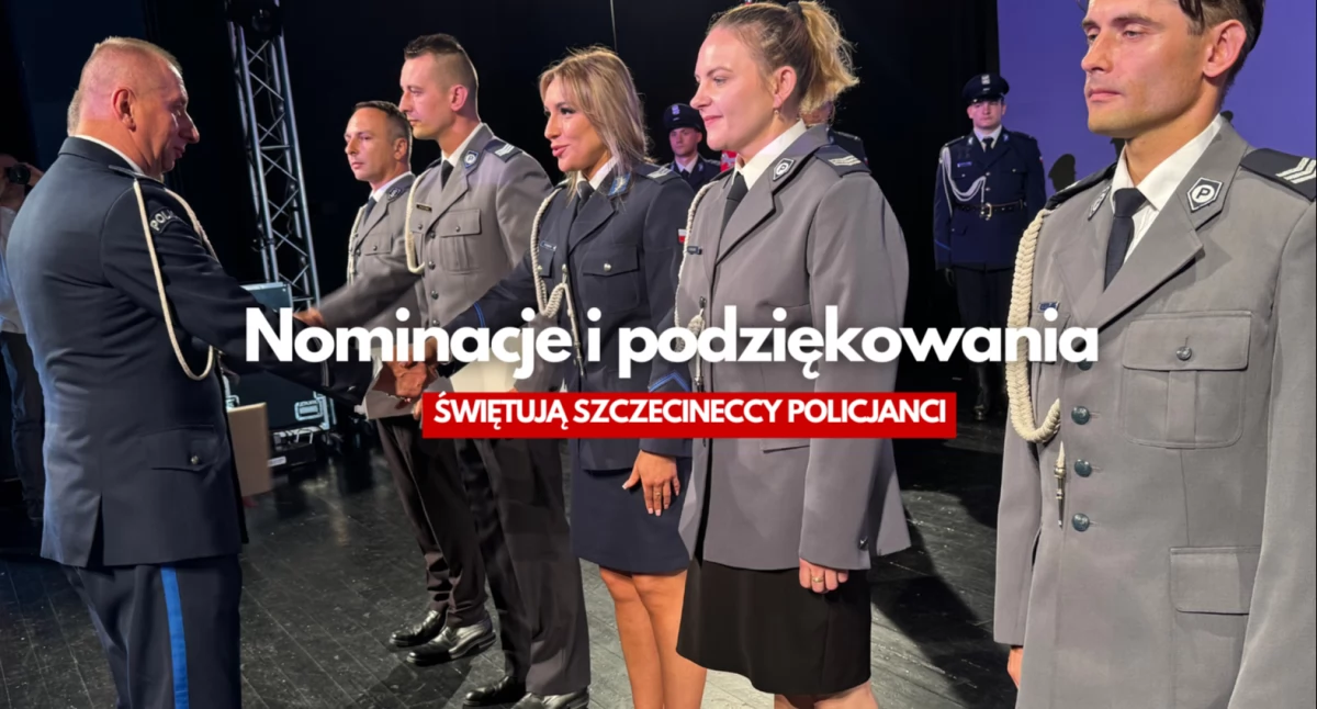 Świętują szczecineccy policjanci. Honory, wyróżnienia i medale