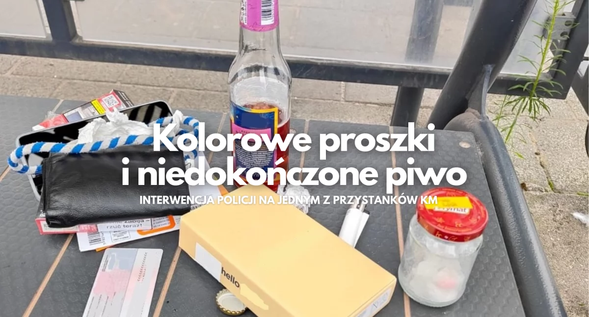 Pił piwo na przystanku, więc... wpadł z narkotykami