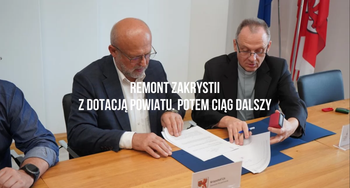 65 tysięcy na strop zakrystii. Powiat pokryje trzecią część