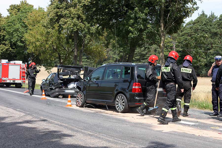 Wypadek na krajowej jedenastce - ranni w szpitalu