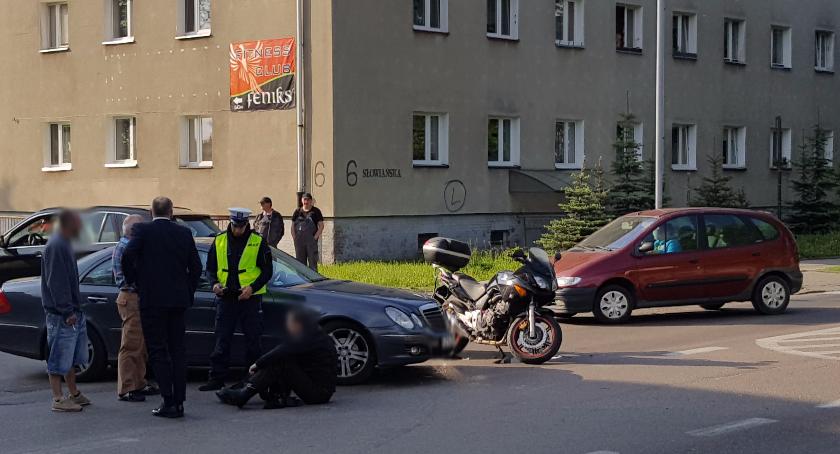 Potrącenie motocyklisty na Słowiańskiej