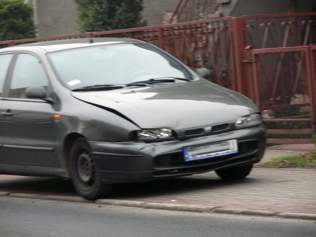 Kolizja na ul. Gdańskiej. Fiatem wjechał w skodę