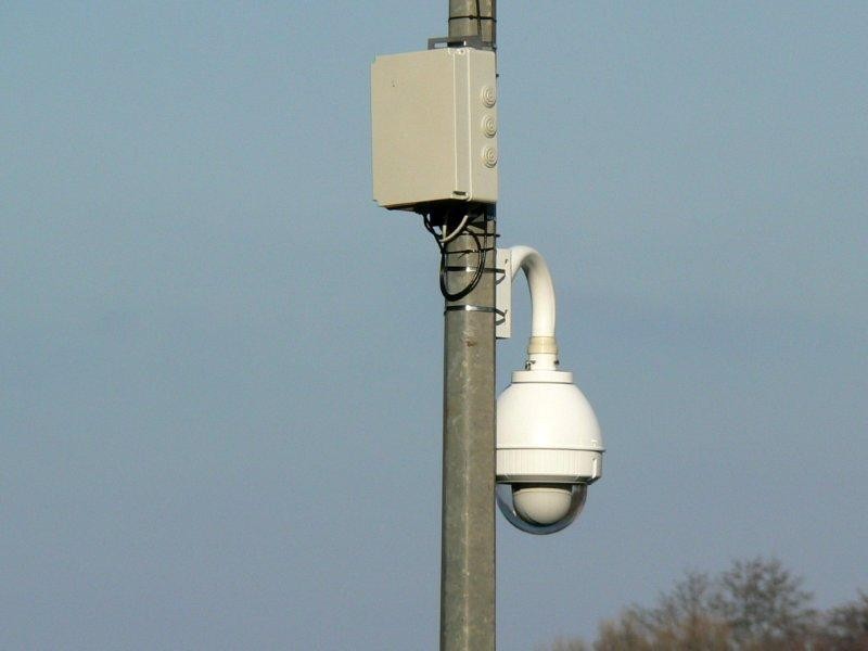Wieża Bismarcka z monitoringiem. Kamera 