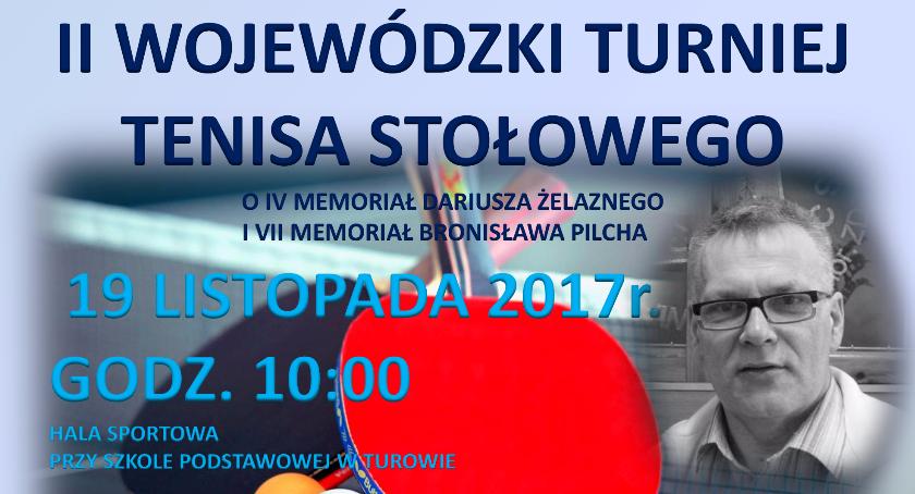 II Wojewódzki Turniej Tenisa Stołowego. Zaproszenie