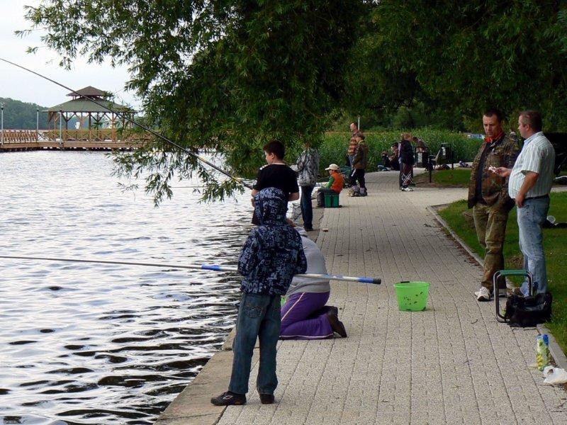 Najmłodsi wędkarze łowili na Trzesiecku