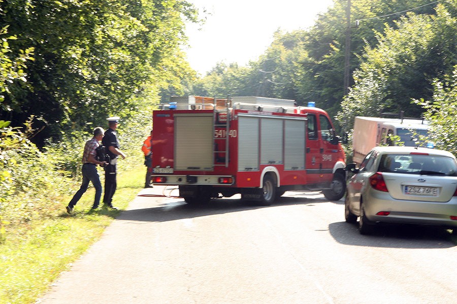 Znów za szybko! Wypadek koło Buczka. Kierowca w śpiączce