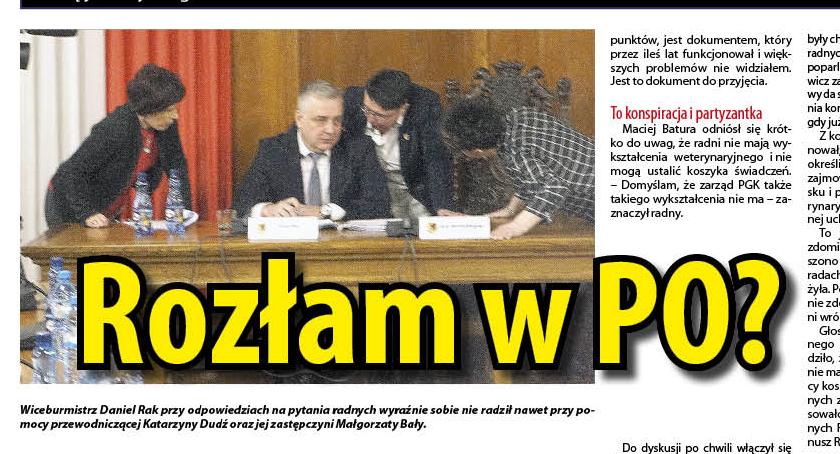 Rozłam w szczecineckiej PO?