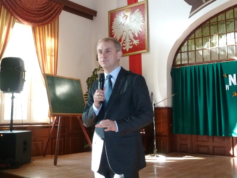 Grzegorz Napieralski na spotkaniu z uczniami (audio)