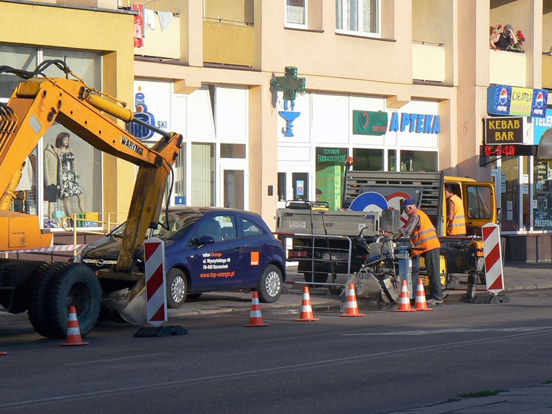 Roboty na sieci wodociągowej