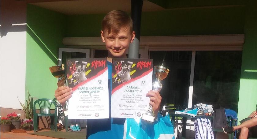 Gabriel Łosiewicz na podium w turnieju w Gdańsku