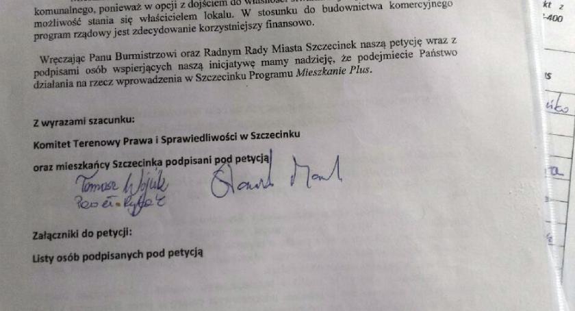 Mieszkanie Plus po szczecinecku. Czy PO przyjmie program PiS? 350 podpisów 