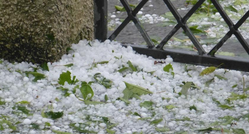 Ostrzeżenie pogodowe dotyczące burz z gradem