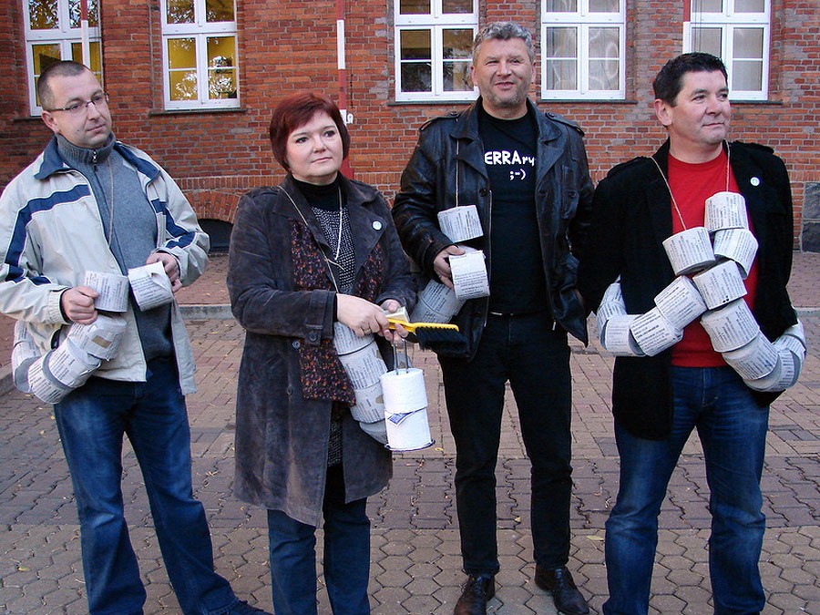 Porozumienie na rolce papieru toaletowego