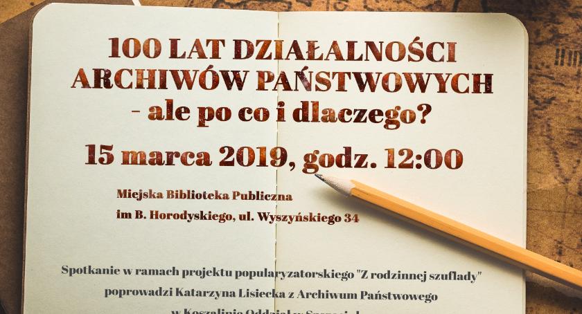 100 lat działalności Archiwów Państwowych. Zaproszenie na wykład 