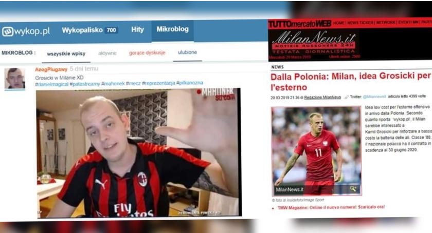 Włosi pomylili Grosickiego z... patostreamerem z Parsęcka
