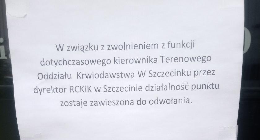Kierownika odwołali, pracownicy chorują. Punkt krwiodawstwa w Szczecinku nieczynny