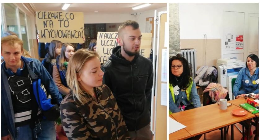 Protest uczniów w Szczecinku. Głos zabiera minister edukacji