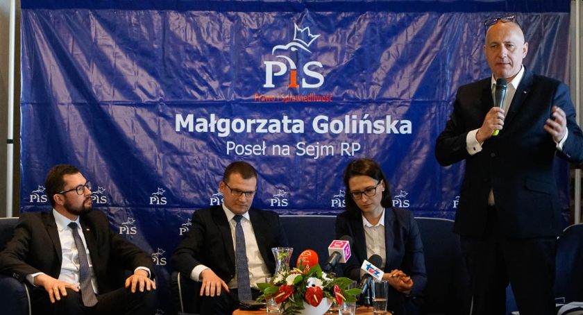 Joachim Brudziński w Szczecinku. 